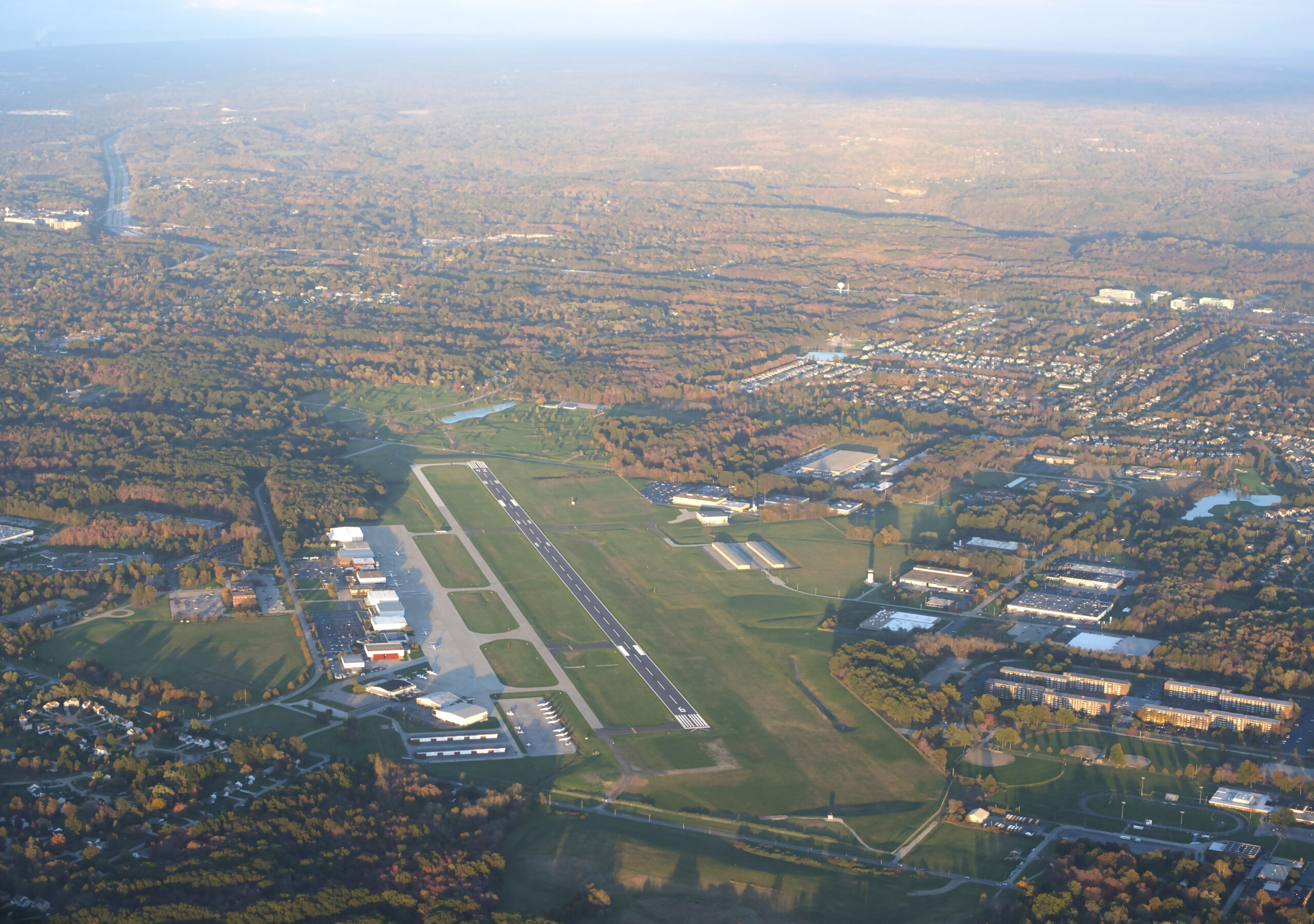 Cuyahoga County Airport (Cleveland) (CGF) as seen from the sky